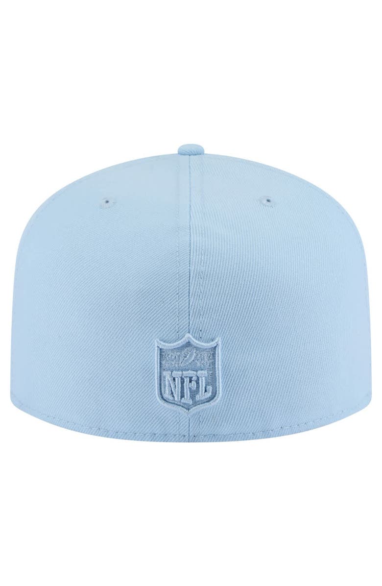 New Era Men's New Era Light Blue Los Angeles Chargers Color Pack A-Frame 59FIFTY Fitted Hat, Alternate, color, 