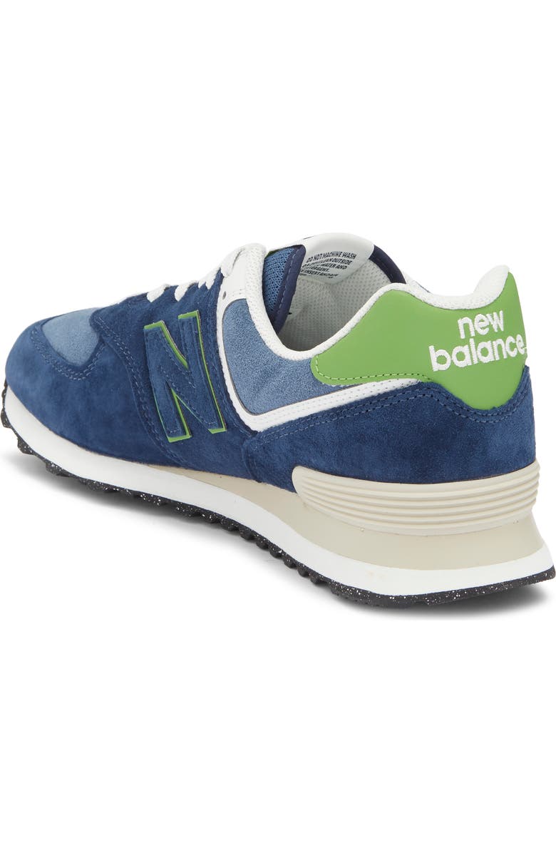 New Balance 574 Sneaker, Alternate, color, Nb Navy/ Alpine Green