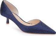 Jewel Badgley Mischka Teegan Half d
Orsay Pointed Toe Kitten Heel Pump