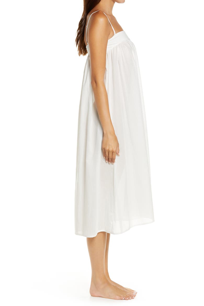 Innocent Cotton Chemise, Alternate, color, WHITE