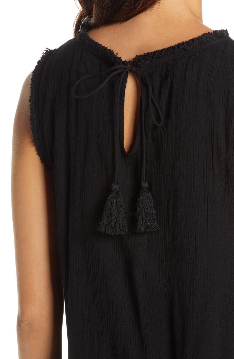 Tommy Bahama Eyelet Yoke Cover-Up Dress, Alternate, color, 