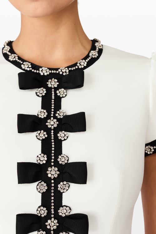 Jenny Packham Bisou Crystal-embellished Midi Dress In White