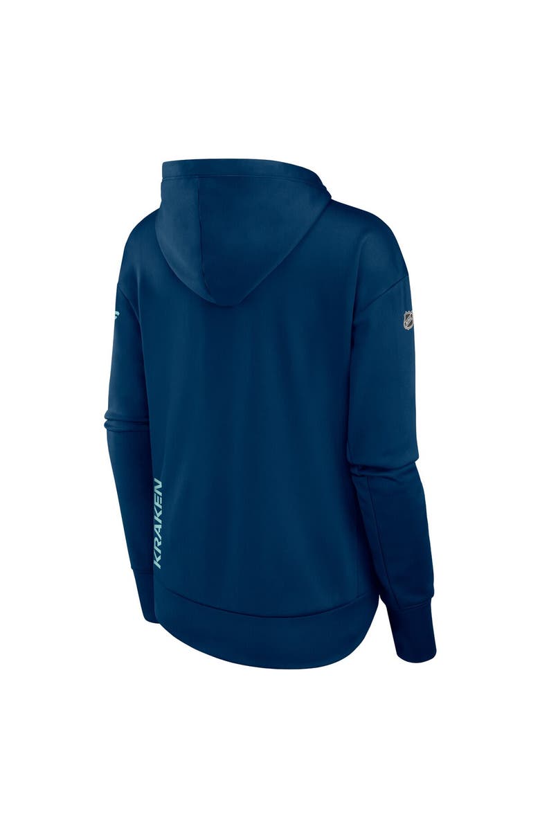FANATICS Women's Fanatics Branded Deep Sea Blue Seattle Kraken Authentic Pro Scuba Full-Zip Hoodie, Alternate, color, 