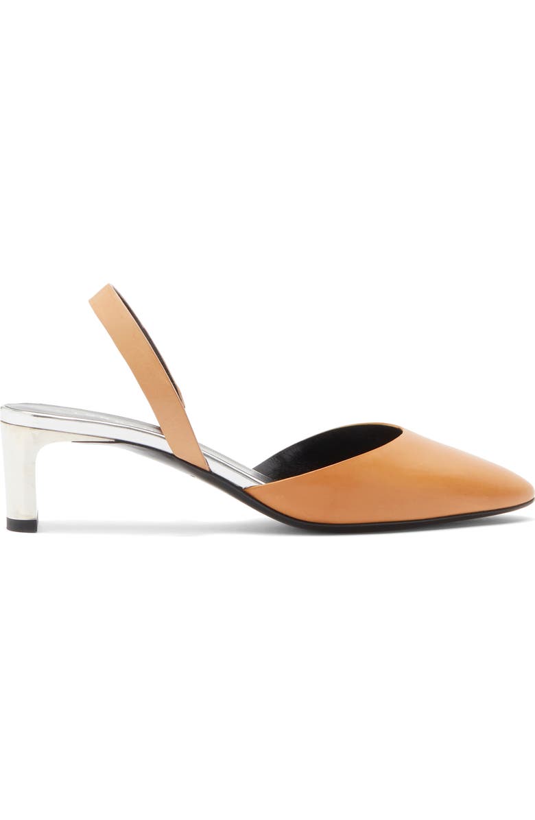 Longchamp Pointed Toe Slingback Pump, Alternate, color, Saffron