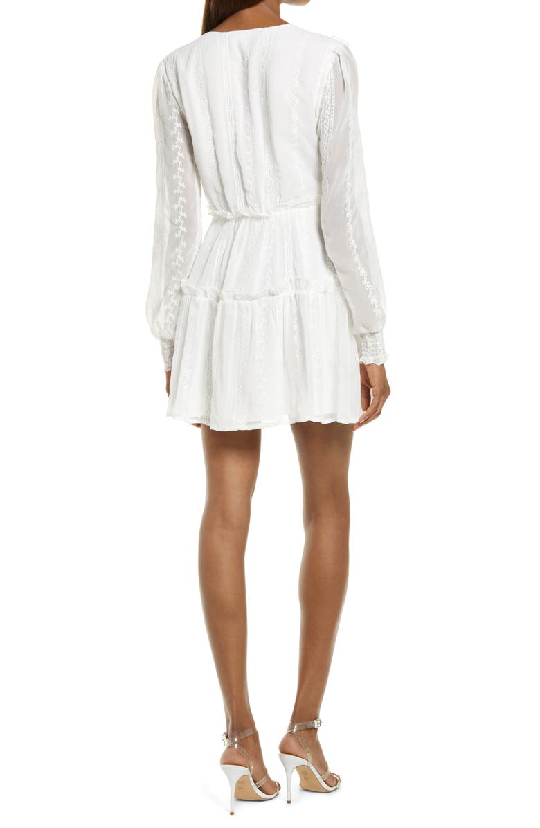 Chelsea28 Ruffle Long Sleeve Minidress, Alternate, color,