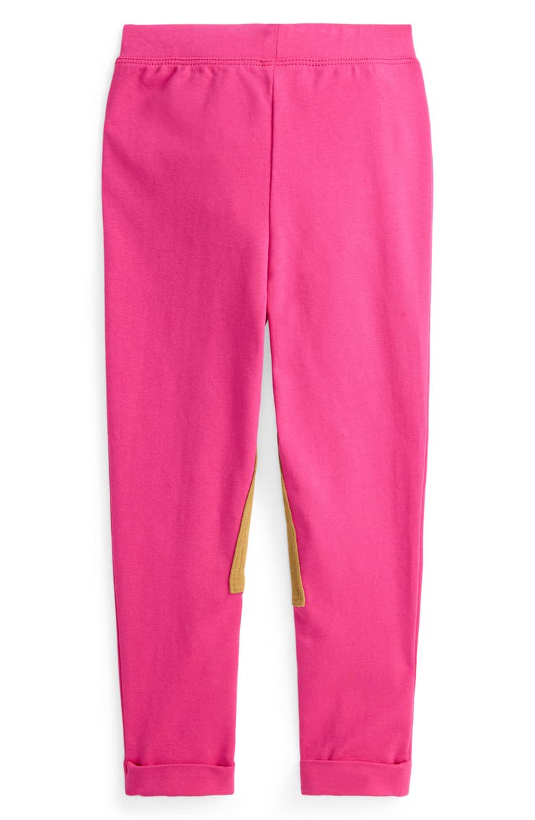 Polo Ralph Lauren Kids' Stretch Cotton Riding Leggings, Alternate, color, College Pink