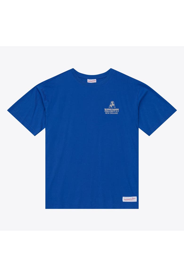 Men's Mitchell & Ness Royal New England Patriots Core Essentials Micro Logo T-Shirt, Main, color, Royal