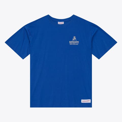 Men's Mitchell & Ness Royal New England Patriots Core Essentials Micro Logo T-Shirt