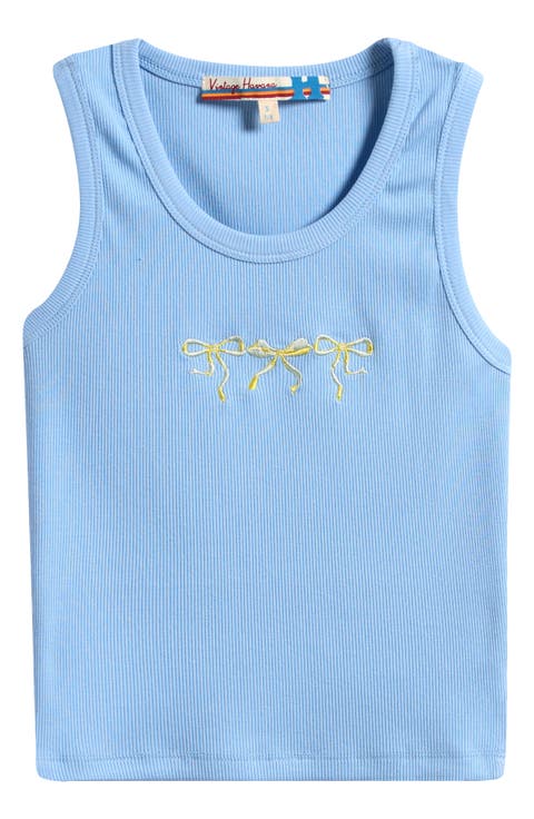 Kids' Bow Embroidered Tank Top (Big Kid)