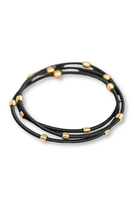 Black Beaded Dia Bracelets