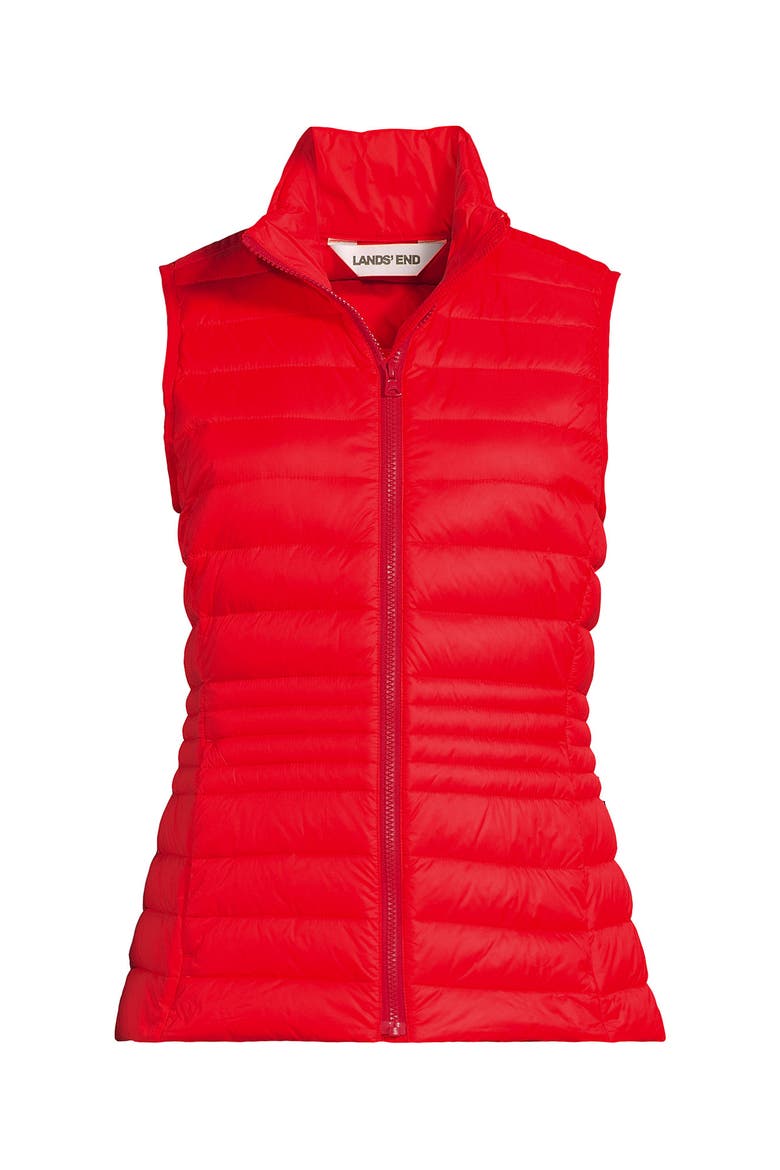 Wanderweight Packable Ultralight Down Vest, Alternate, color, Bright Cherry