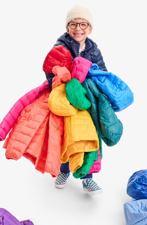 Primary Kids Lightweight Puffer Jacket In Red