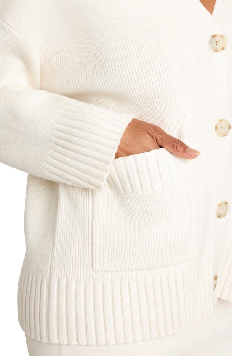 Splendid x Cella Jane Oversize Cardigan, Alternate, color, Snow