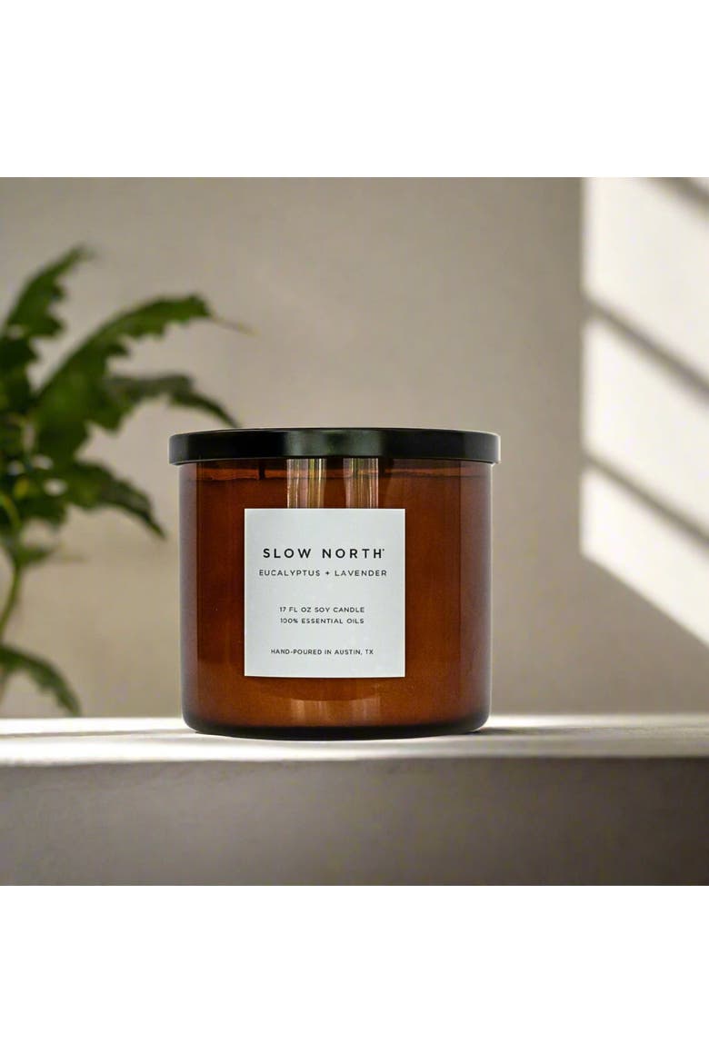 Eucalyptus + Lavender - Signature 3-Wick Candle, Alternate, color, Brown