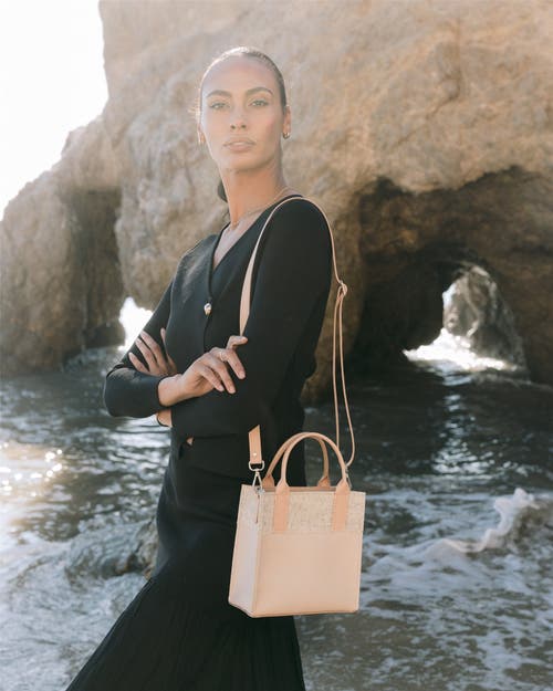 Graf & Lantz Graf Lantz Jaunt Merino Wool Mini Tote In Feather/heather White