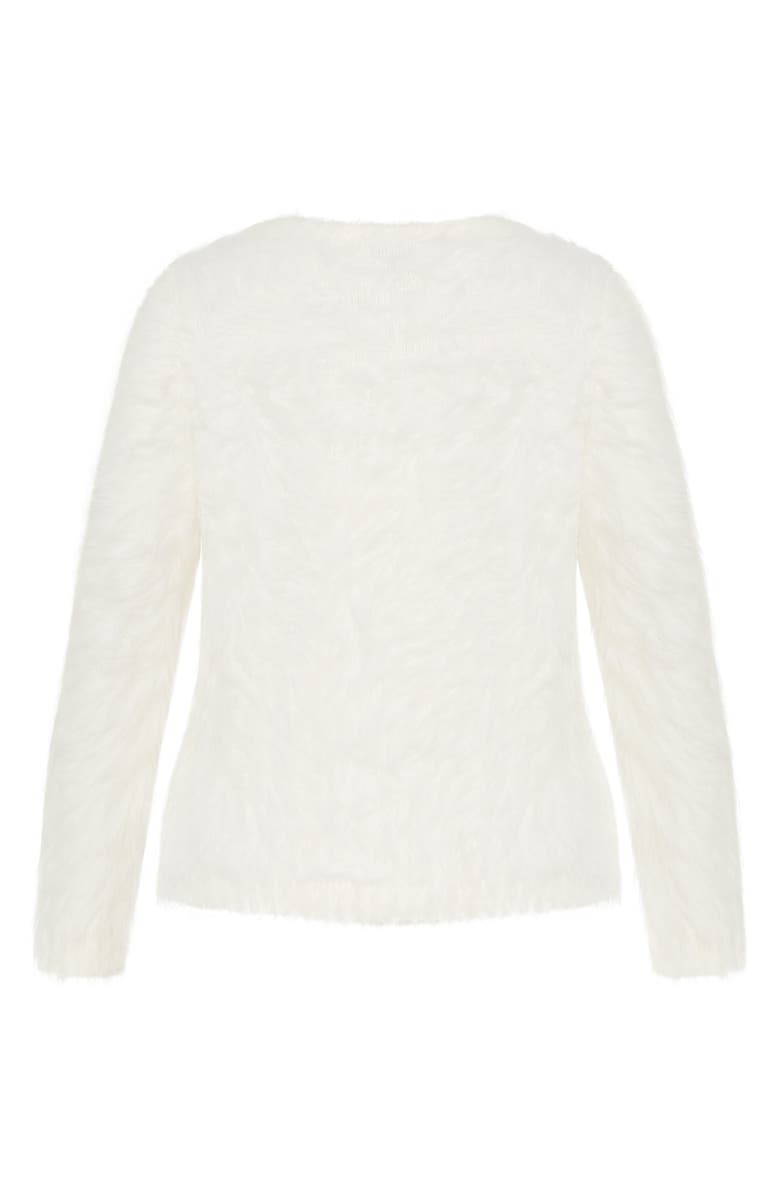 City Chic Elisa Textured Sweater, Alternate, color, Ivory