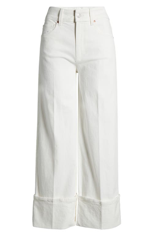 PAIGE PAIGE SASHA CUFF HIGH WAIST ANKLE WIDE LEG JEANS