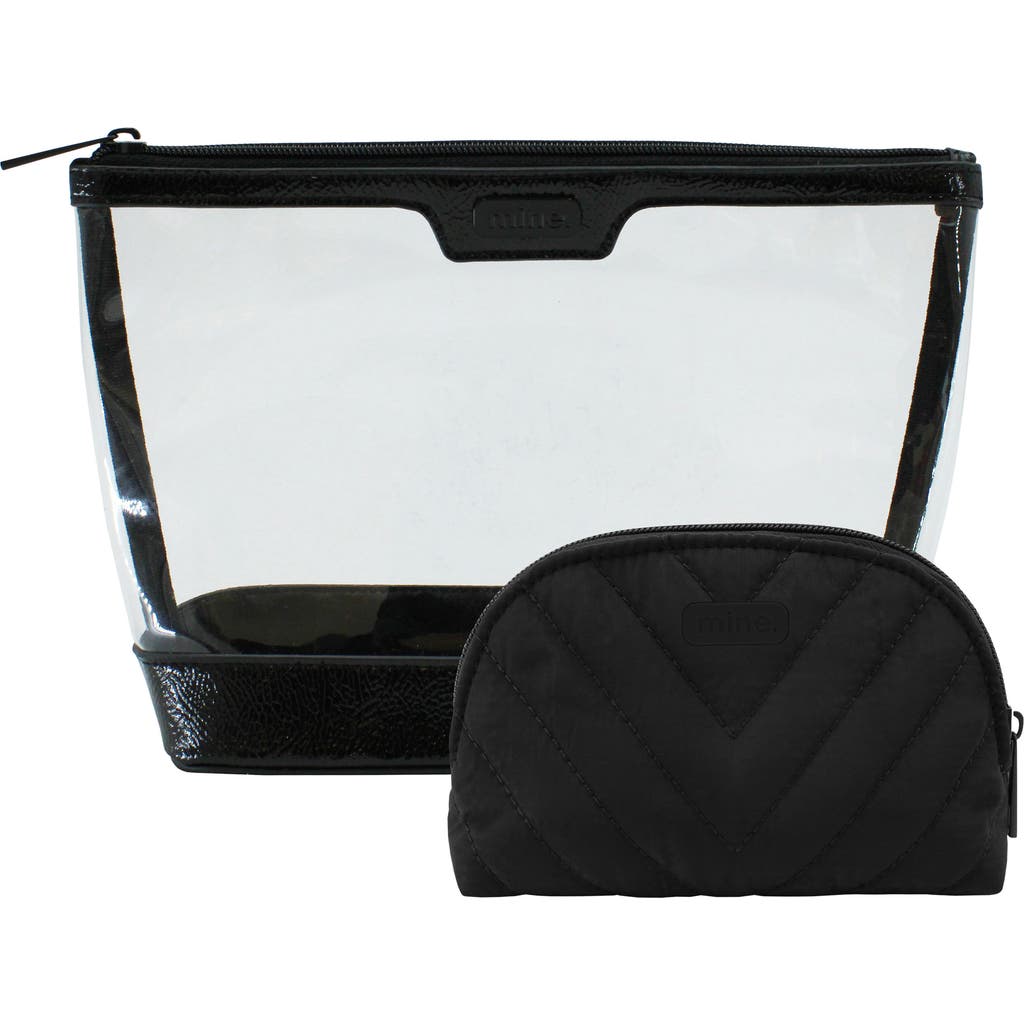 Mytagalongs Glamour 2-in-1 Cosmetics Bags In Black