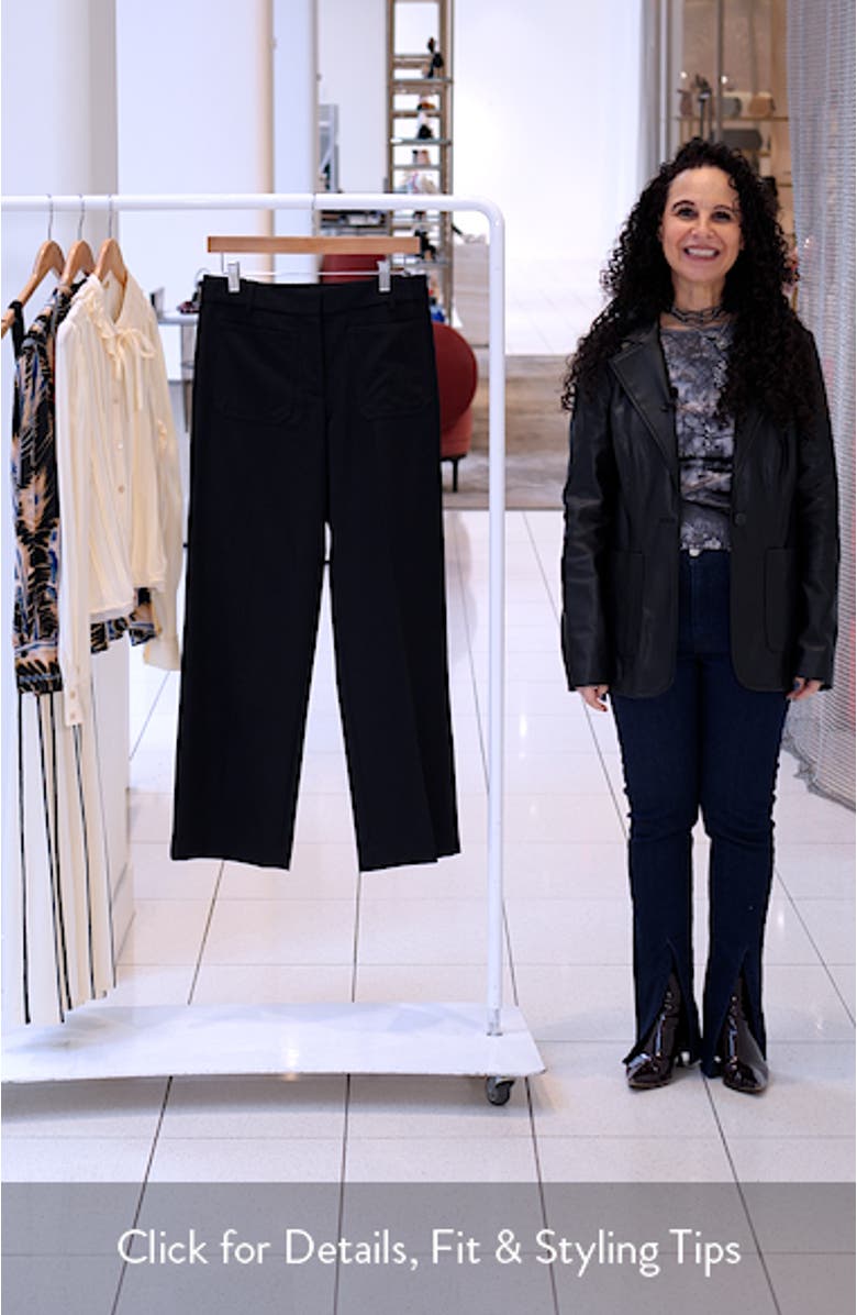 Enya Wide Leg Wool Pants, sales video thumbnail