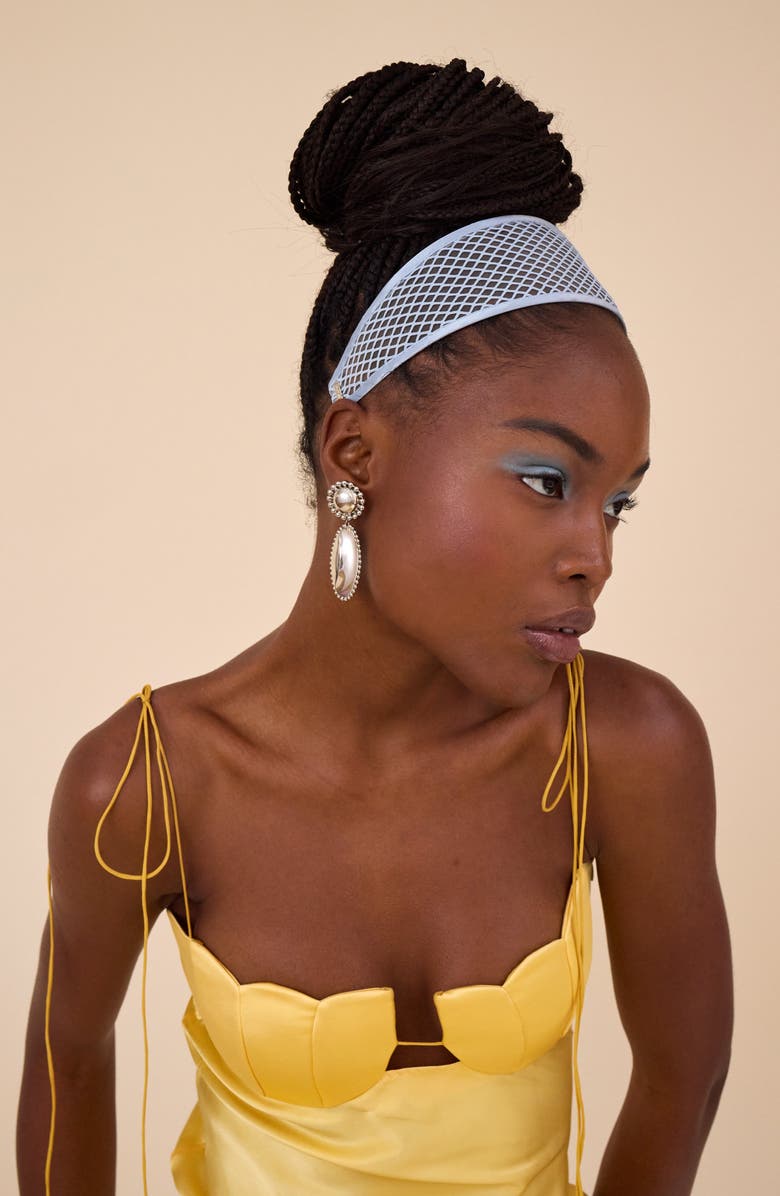 LELET NY Giselle Wide Sheer Headband, Alternate, color, Sky Blue