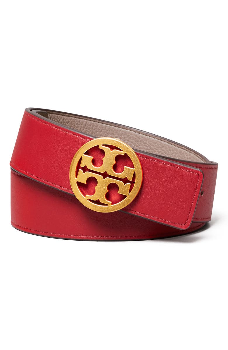 Tory Burch Reversible Logo Belt, Alternate, color,