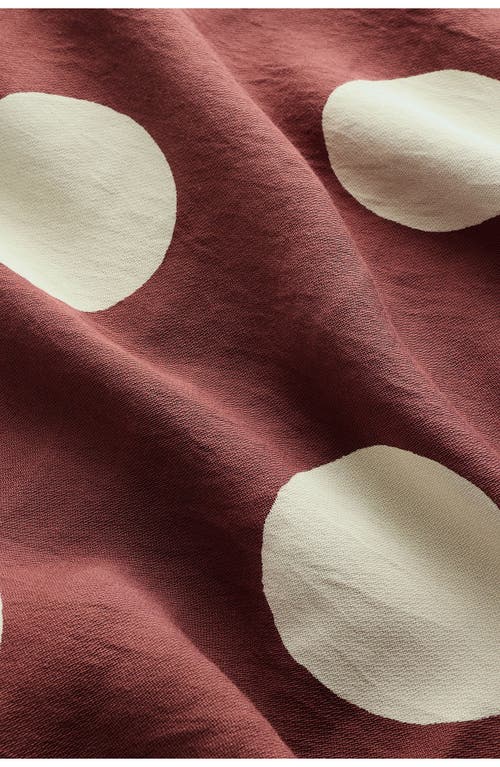 Next Polka Dot Tie Waist Jumpsuit In Brown