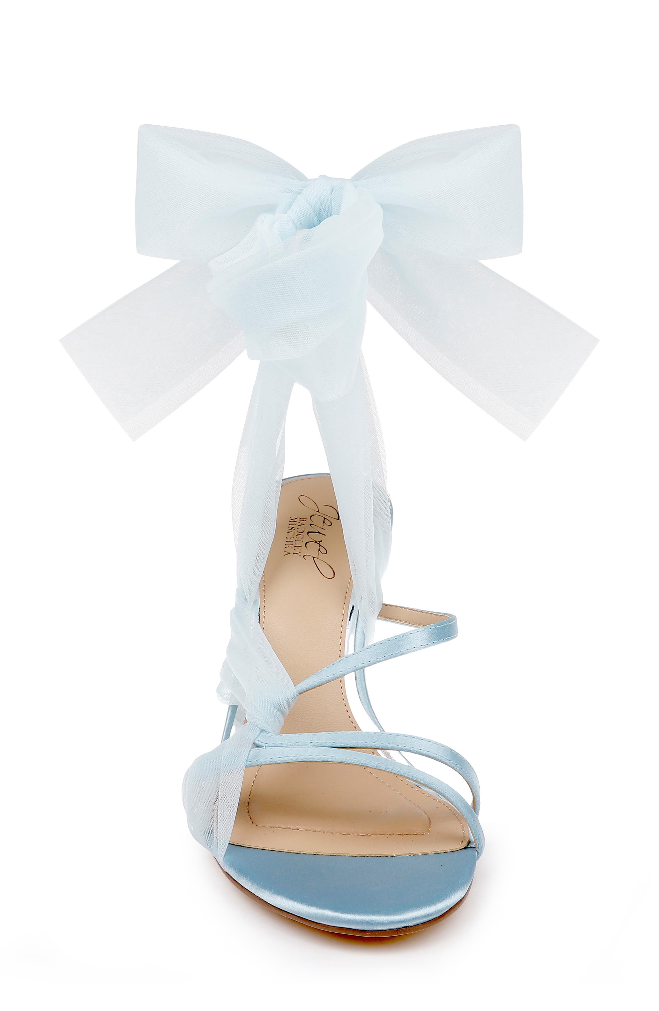 Jewel Badgley Mischka Norris Ankle Wrap Sandal, Alternate, color, Sky Blue