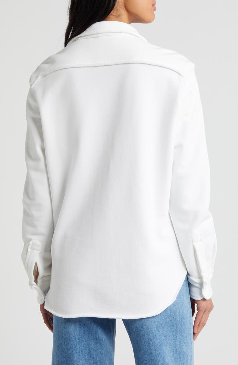 Frank & Eileen Eileen Relaxed Terry Button-Up Shirt, Alternate, color, White