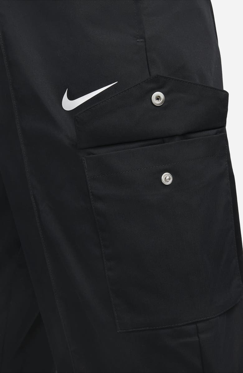 Nike High Waist Pleated Cotton Blend Pants, Alternate, color, 