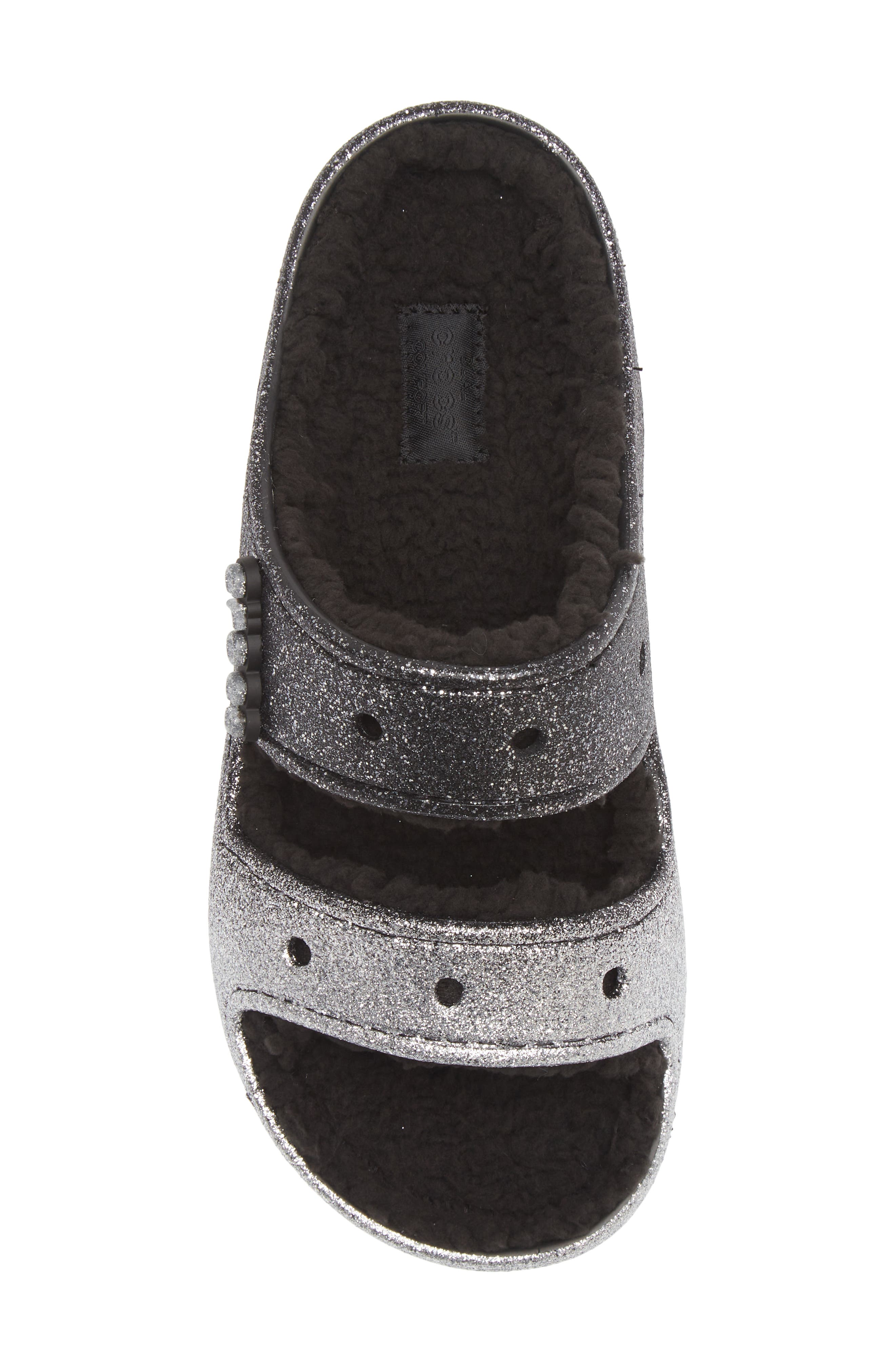 CROCS Classic Cozzzy Faux Fur Sandal, Alternate, color, 