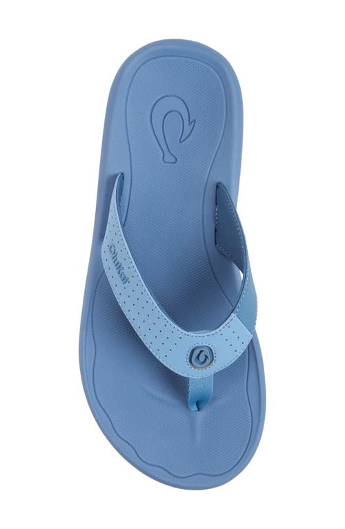 Olukai Ki Flip Flop In Blissful Blue/blue Fog