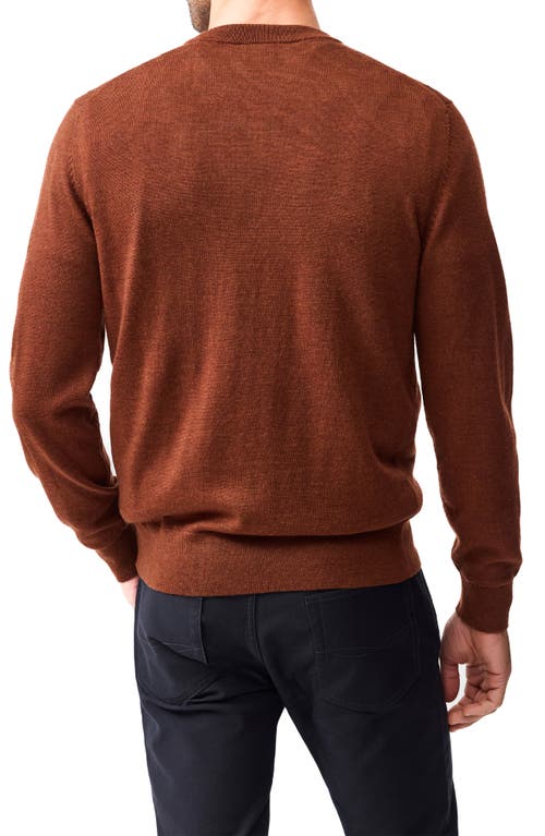 Rodd & Gunn York Bay Merino Wool Sweater In Brown
