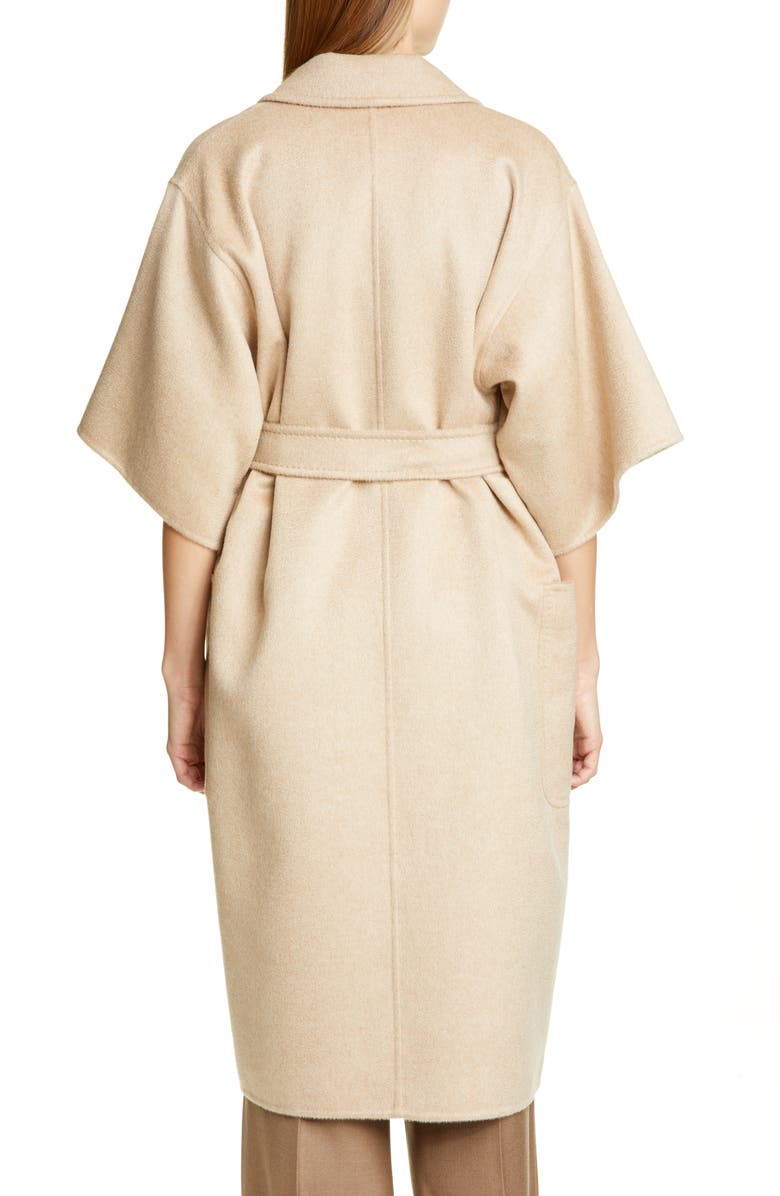 Max Mara Ruta Double Face Cashmere & Camel Hair Wrap Coat, Alternate, color,