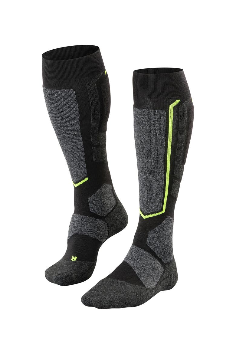 SB2 Intermediate Snowboarding Socks, Main, color, Black-Mix