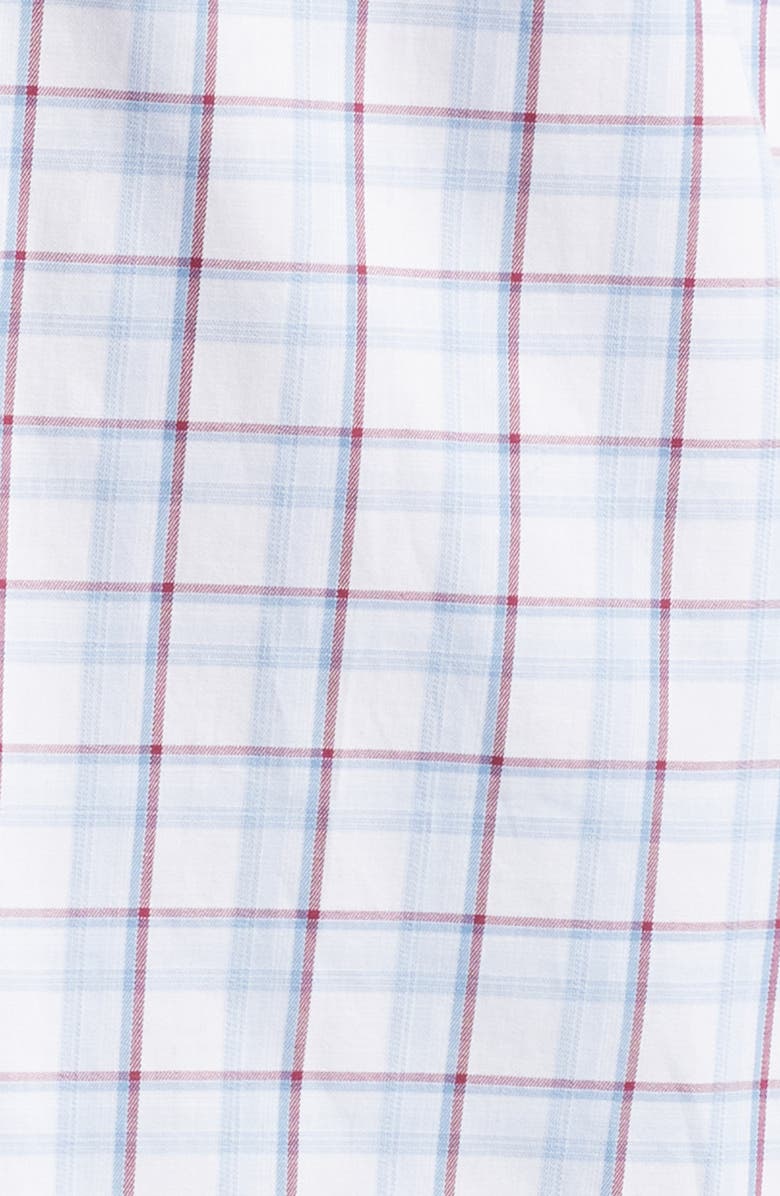 Peter Millar Crown Crafted Chipping Plaid Button-Up Shirt, Alternate, color, White
