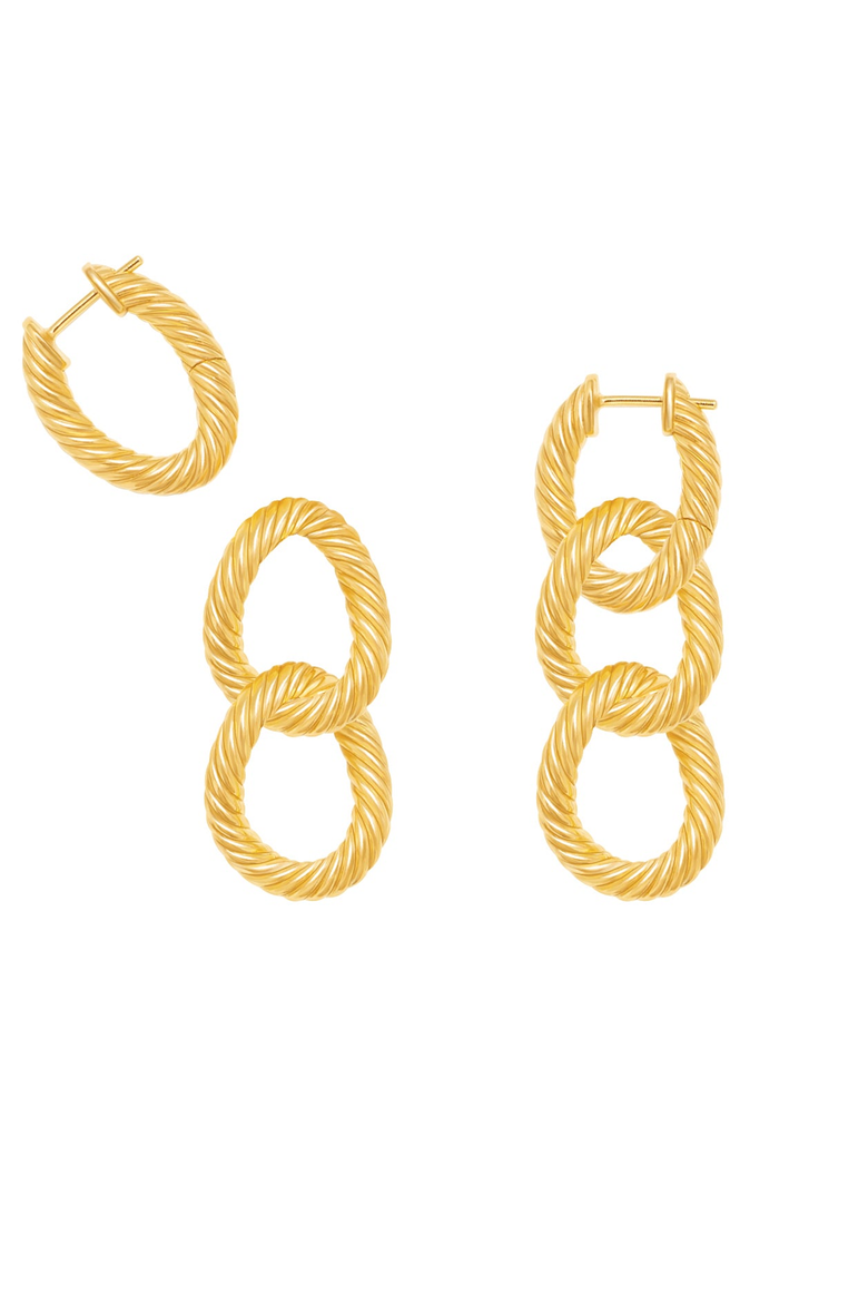 Willemstad Earrings, Alternate, color, Gold