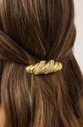 Ettika Pave Croissant Hair Barrette