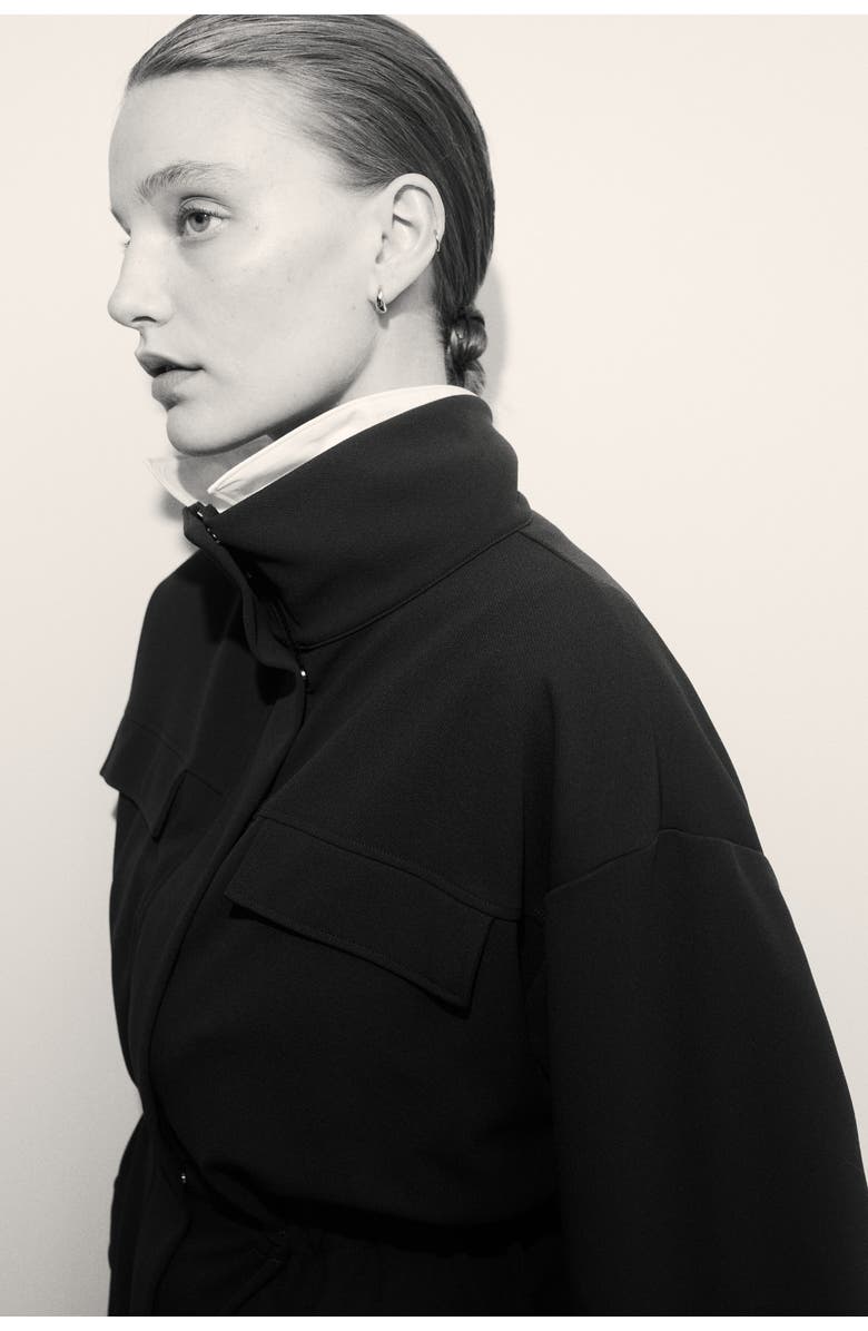 H&M Ponte Di Roma Jacket, Alternate, color, Dark Brown