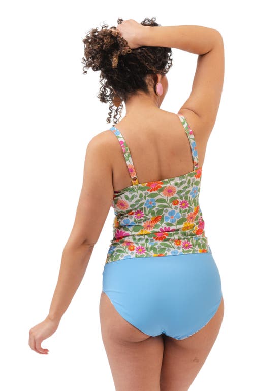LIME RICKI SWIMWEAR LIME RICKI SWIMWEAR SQUARE NECK TANKINI TOP