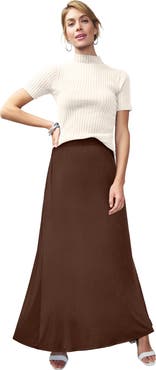 Jessica London Everyday Stretch Knit Maxi Skirt