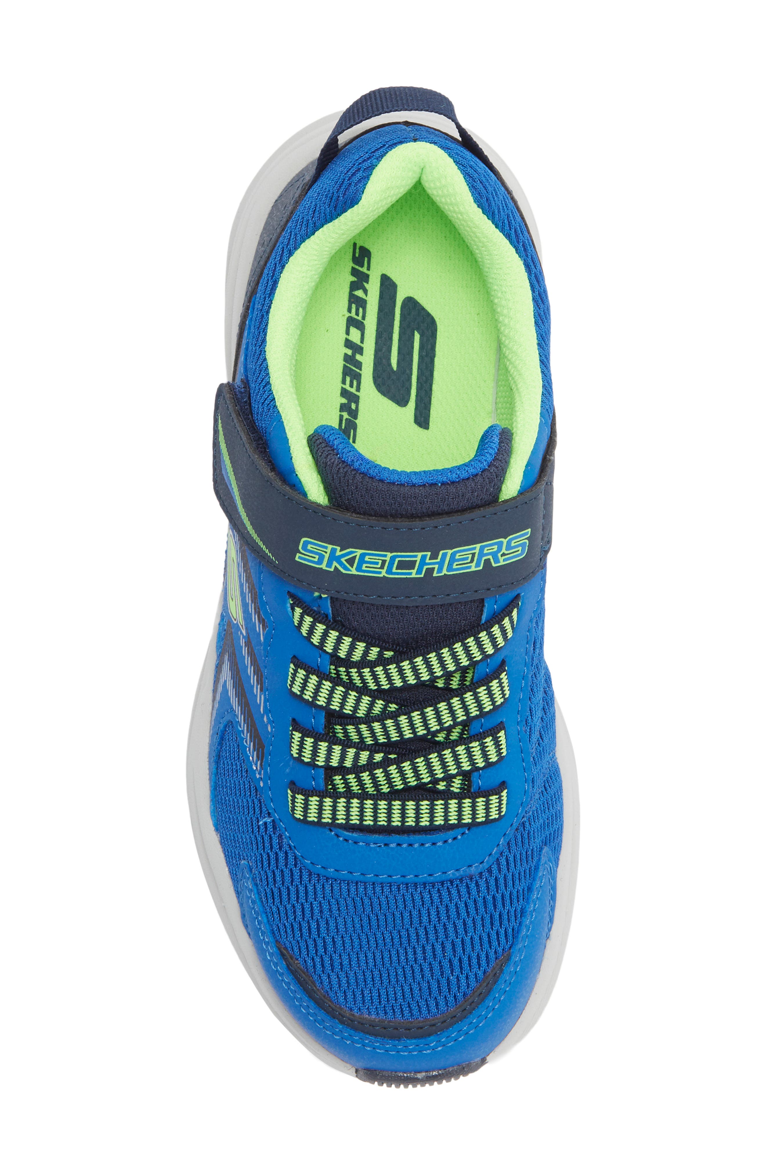 SKECHERS Kids' Microspec Tread Sneaker, Alternate, color, Blue/ Navy