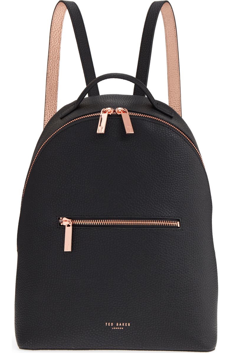 Ted Baker London Leather Backpack, Main, color,