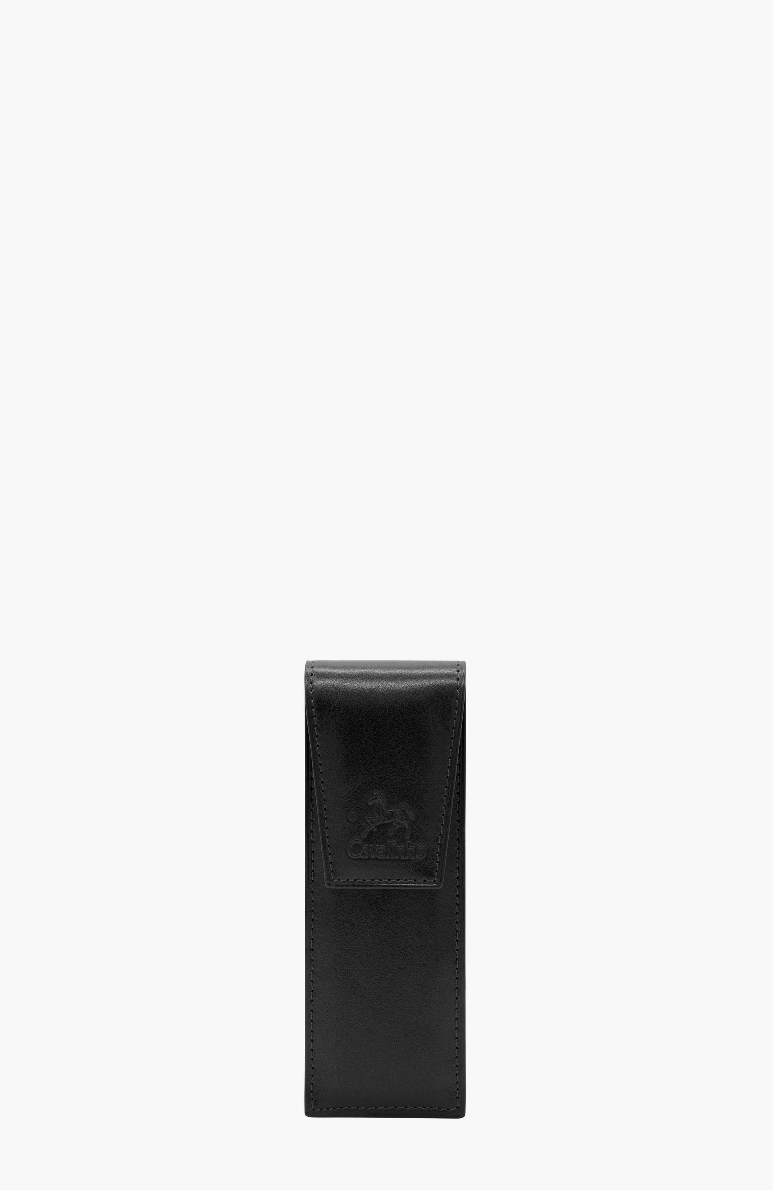 Gentleman Leather Pen Holder Case 570, Main, color, Black