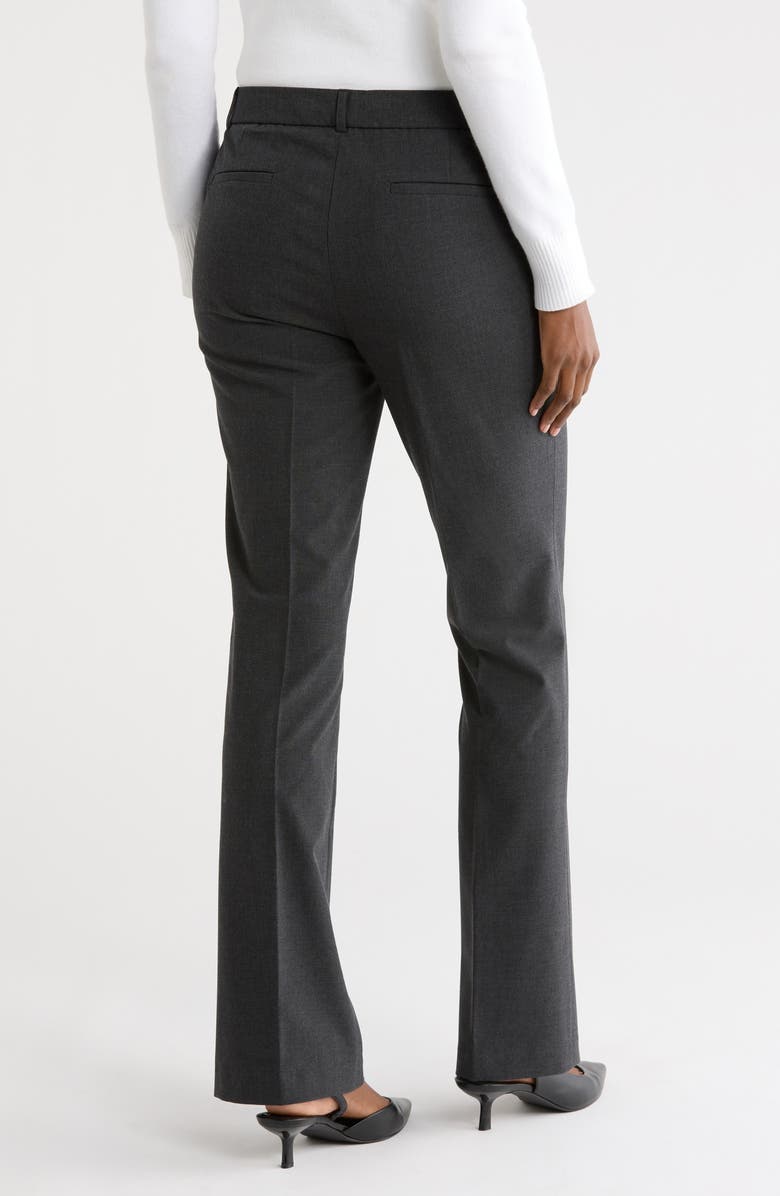 Amanda & Chelsea Double Pleat Wide Leg Pants, Alternate, color, Charcoal