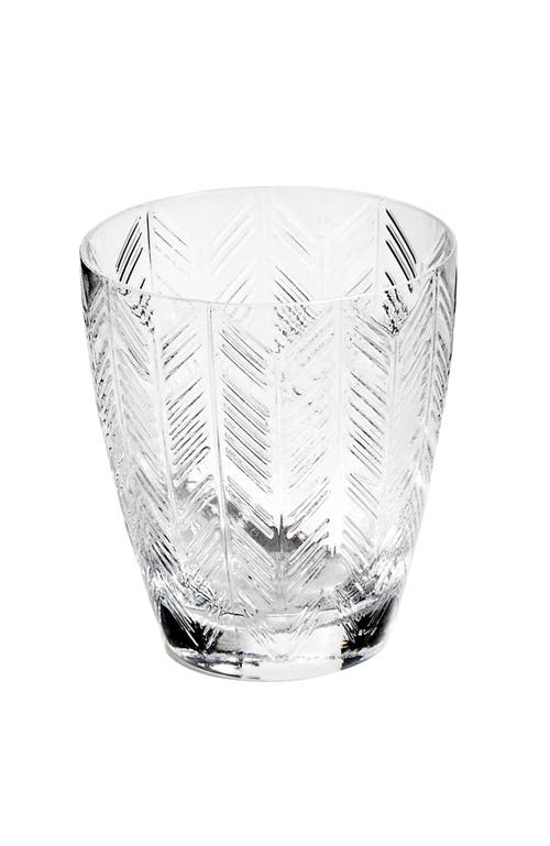 Missoni Home Tableware Wine Glasses Zig Zag Set Of 6 Transparent 9.8 Oz, Diam. 3.25", H 3.75"