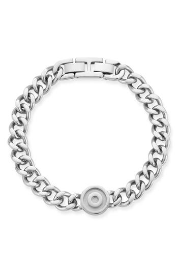 Yield Of Men Target Charm Bracelet In White
