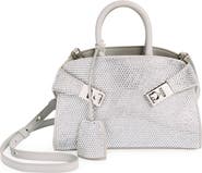 FERRAGAMO Mini Strass Crystal Top Handle Bag