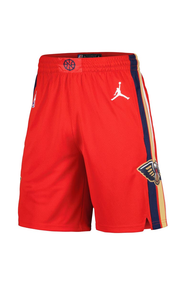 Jordan Brand Men's Jordan Brand Red New Orleans Pelicans Statement Edition Swingman Shorts, Alternate, color, Red