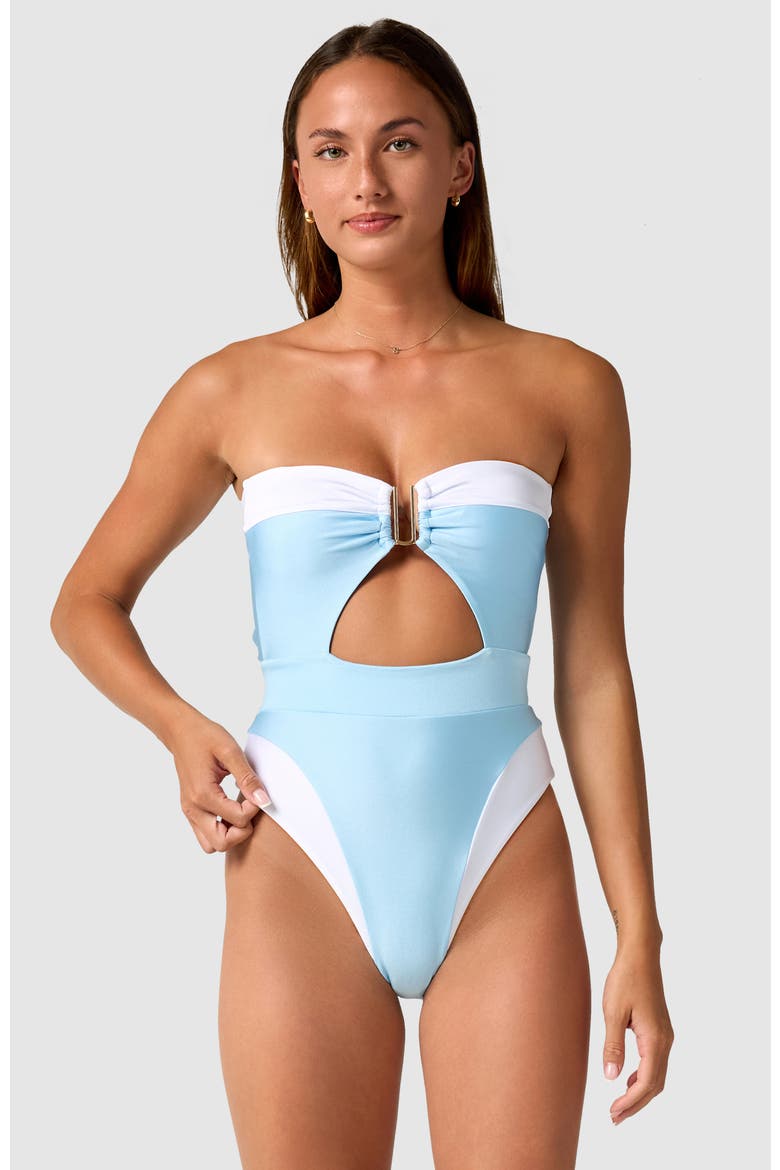 Cherish One-Piece Swimsuit, Alternate, color, Airy Blue