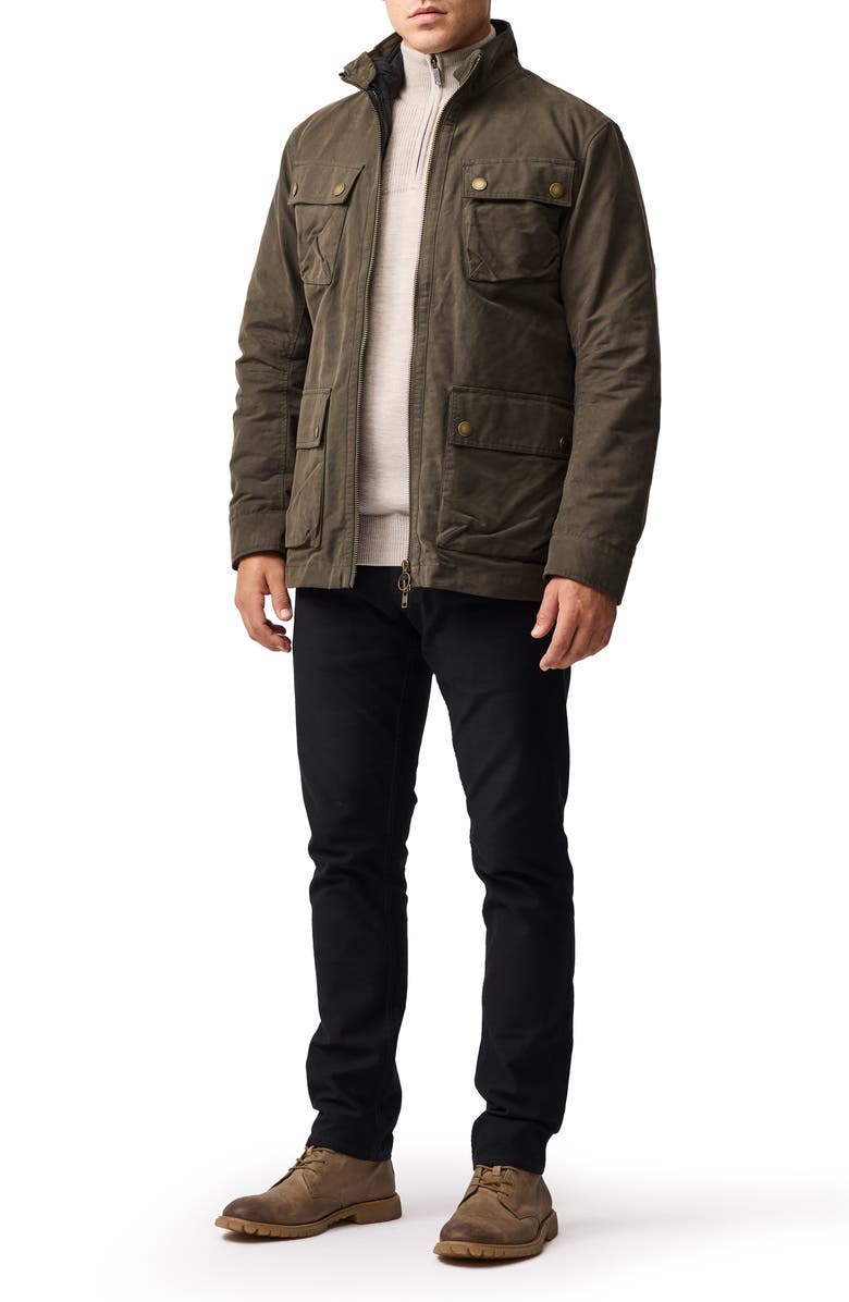 Rodd & Gunn Quail Rise Merino Wool Quarter Zip Sweater, Alternate, color, Natural